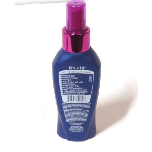 It’s A 10 Miracle Leave In Product ~ Shine Frizz Reduce Thermal Protect 4 fl oz - Picture 2 of 2